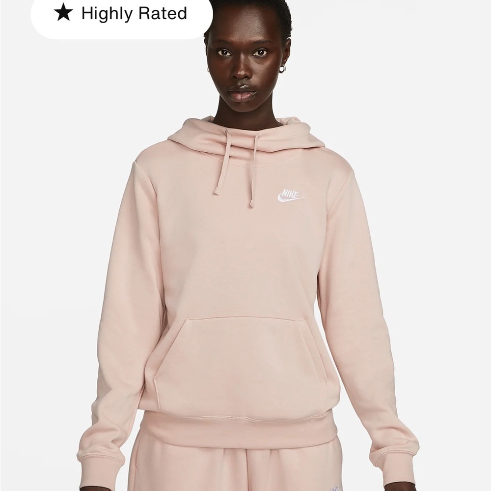 Blue Nike Funnel-Neck Hoodie - Picture 3 of 3
